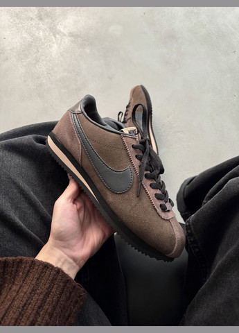 Коричневі Осінні кросівки чоловічі і жіночі nike cortez brown | найк кортез коричневі No Brand