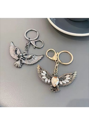 Креативный модный брелок подвеска в виде Орла с камнем кошачий глаз No Brand (305866268)