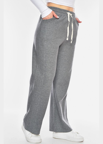 Штани жіночі однотонні сірого кольору Let's Shop (327215320)