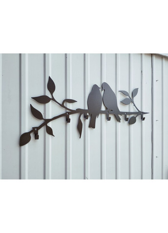 Вішалка для одягу з металу "Два птахи на гілці" No Brand (368896608)
