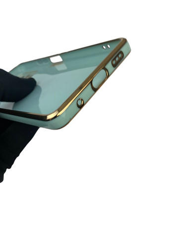 Чехол для Redmi Note 10 Pro 4G с кольцом-подставкой с золотой окантовкой редми нот 10 про бирюзовый gs1 Xiaomi (366230522)