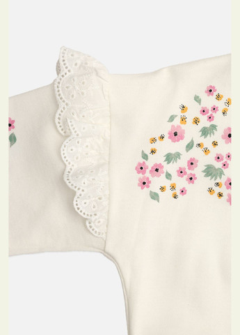 Yuki світшот для дівчинки колір молочний цб-00271940 молочний трикотаж