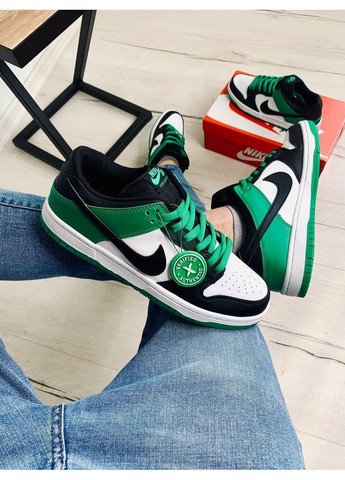 КРОСІВКИ ЖІНОЧІ NIKE DUNK LOW CLASSIC GREEN НАЙК СБ ДАНК No Brand сірі демісезони (367168023)