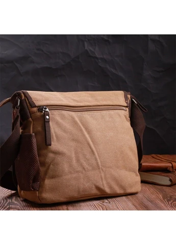 Мужская сумка через плечо для ноутбука 13" из плотного текстиля Vintage (396895328)