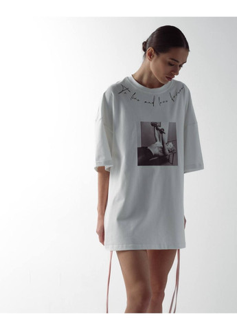 Стильна жіноча футболка oversize з принтом Україна - (355889600)