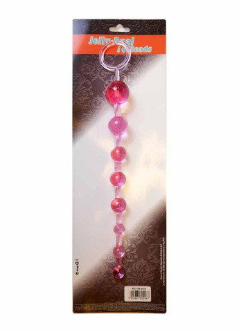 Анальний ланцюжок - Jelly Anal Beads Pink No Brand (322400129)