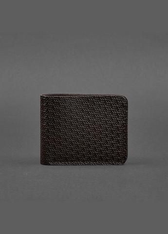 Чоловіче шкіряне портмоне 4.1 (4 кишені) коричневе Карбон (A-027339) BlankNote (328444573)