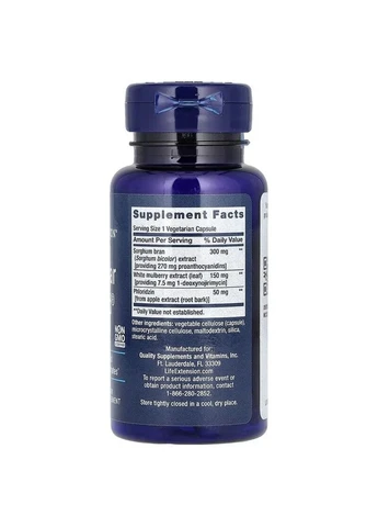 Зниження цукру в крові Tri Sugar Shield 60 капсул Life Extension (361117126)
