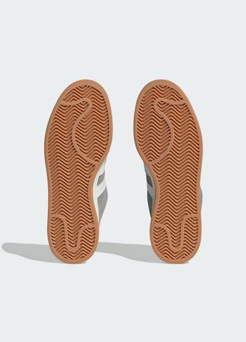 Серые кроссовки campus 00s grey white gum - hq8707 44 - 28 см No Brand