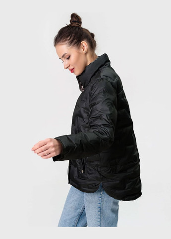 Черная демисезонная черная демисезонная ультралегкая пуховая куртка -wear модель Viva 90316