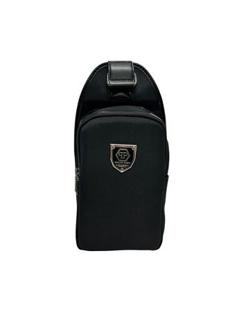 Мужская нагрудная сумка из полиэстера PP-B99803 черная 24 х 16 х 7 Philipp Plein (372744663)
