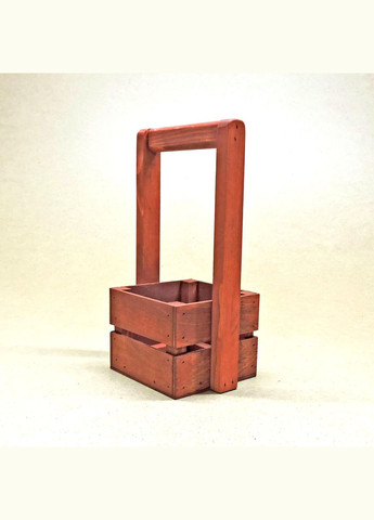 Подарунковий кошик з дерева Шервуд 12х12 корал (ПДК-0021114) No Brand (328910530)