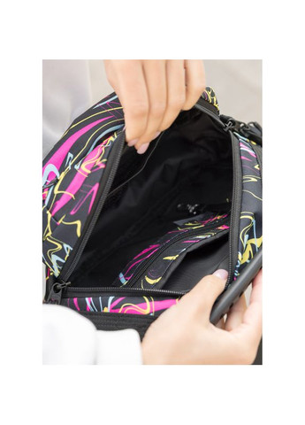 Женская сумка через плечо бананка Flex Pro принт "ABSTRACT" Sambag (331532775)