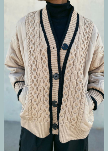 Бежевий зимовий кофта жіноча бежевого кольору. пуловер Let's Shop