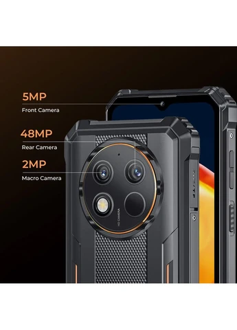 смартфон g1 6.5" hd+ /6gb+256gb/ t606 /10600mah /48+5мп/ ip69k /nfc black Oukitel (315350776)