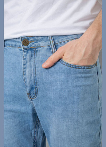 Голубые демисезонные джинсы мужские однотонные 244R21-730 Annabelle