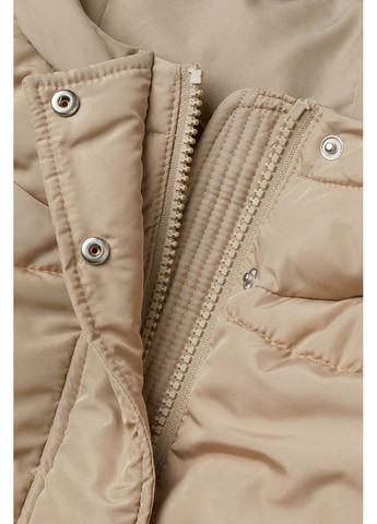 Бежева демісезонна стеганна куртка H&M