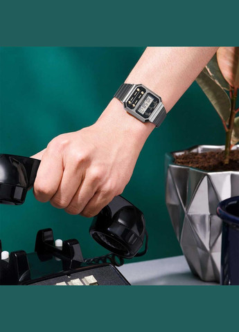 Наручные оригинальные часы A100WEGG-1A2 - женские Casio (324250281)