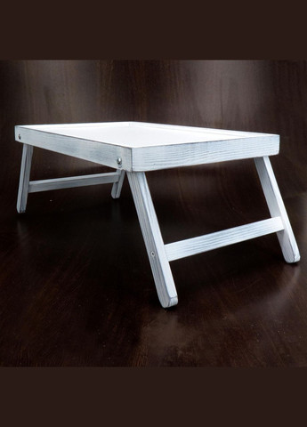 Столик-піднос для сніданку з дерева Меріленд шеббі (СТП-000221) No Brand (327850573)