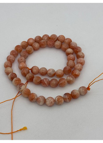 Сонячний камінь на нитці без застібки 8 мм 40 см Коричневий No Brand (351355808)