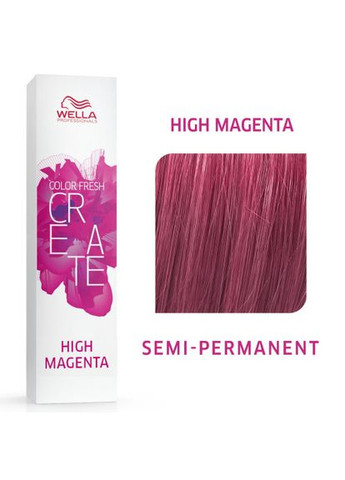 Семиперманентная краска для волос Электрик Маджента Color Fresh Create HIGH MAGENTA 60 Wella Professionals (292736859)