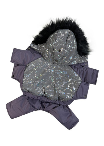 Зимний комбинезон из светоотражающей ткани, ажур фиолетовый, №2 Dogs Bomba (335841352)