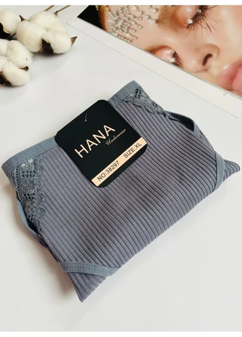 Трусики бавовняні в рубчик батал Hana (382801132)