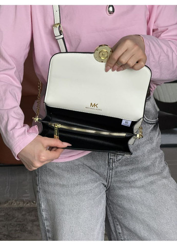 Сумка жіноча Michael Kors Jessie Small Signature Crossbody Bag Майкл Корс кросс боді біла клатч No Brand (362045793)