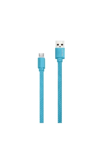 Кабель USB Micro WALKER 0,1 м тканинний 2,4A No Brand C755 (400873497)