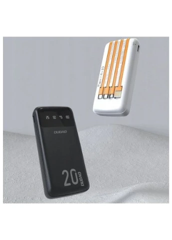 Батарея універсальна K6Pro+ 20000mAh 10W with USB-C/Lightning/MicroUSB/USB-A cables (6977196682409) Dudao (397315949)
