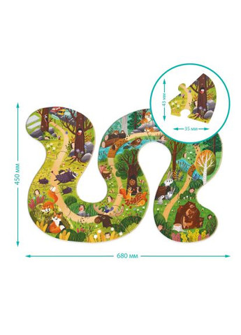 Пазл Кто живет в лесу? (300608) Dodo Хто живе в лісі (366066879)