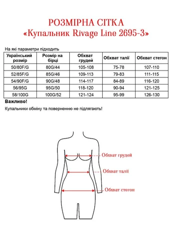 Зелений літній купальник rivage line 2695-3 Alenka Plus