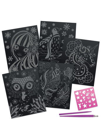 Набір для творчості Гратаж: Зоряні гравюри 11014, 5 основ Nebulous Stars (316519108)