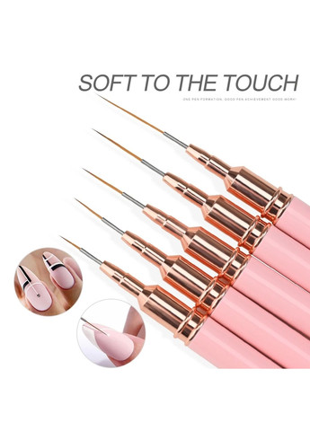 Набір пензликів для розпису 5 шт. рожеві No Brand (368497377)