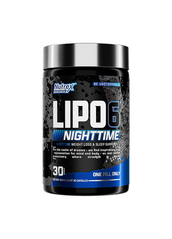 Ночной Жиросжигатель Lipo-6 Black Nighttime UC – 30 капсул Nutrex (285718689)