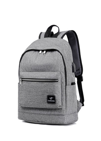 Чоловічий рюкзак-кенгуру Columbia великої місткості з USB виходом сірий Senkey&Style (272151503)