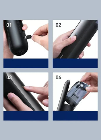 Автомобільний пилосос A1 Car Vacuum Cleaner VCAQ010001 Dark Space Black Baseus (271824386)