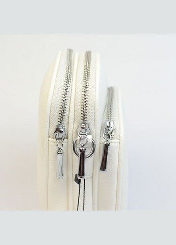 Біла міні сумочка крос боді вертикальна жіноча для телефону Alex&Mia (338182410)