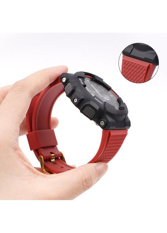 Ремешок для часов Casio G-Shock Красный полимерный ремень универсальный для мужчин и женщин ProDobro (367265875)