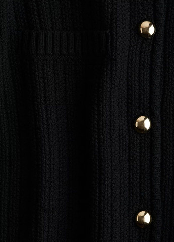 Черный демисезонный кардиган H&M