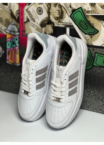 Білі кросівки чоловічі adidas dass-ler white/grey адідас аді даслер білі демісезон No Brand