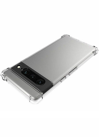 Силіконовий прозорий чохол для Google Pixel 7 Pro посилені кути Viseaon (322211909)