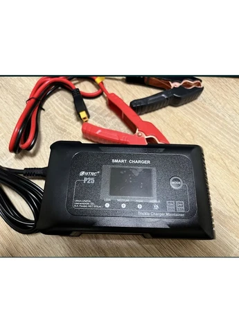 Умное автоматическое зарядное устройство P25 25A 12V-24V для всех типов аккумуляторов Lithium AGM GEL LiFePO4 HTRC (390089460)