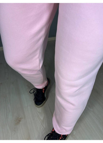 Брюки жіночі 24-13 спортивні штани джоггери на резинці утеплені фліс рожеві Pepper&Mint (313862903)