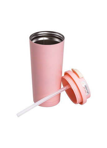 Термочашка Flower Style з ремінцем 500 мл Рожева Yiwu (360454958)