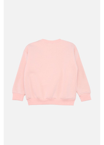 Yuki світшот для дівчинки колір світло-рожевий цб-00284510 світло-рожевий футер