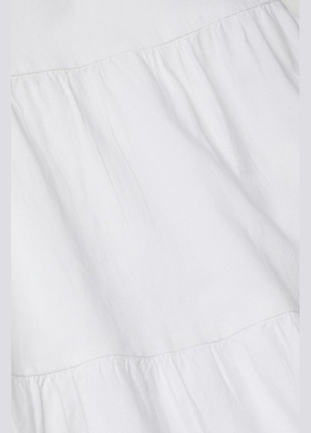 Белое кэжуал платье H&M однотонное