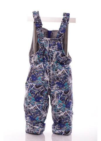 Зеленый зимний комбинезон для мальчика на холлофайбере с принтом абстракции бэбик зелёный 80 см (44963) BABYKROHA