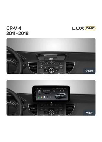 Штатна магнітола LUX ONE 6+128 Gb 360° Honda CR-V CRV 4 RM RE 2011-2018 (A) 12.3" Teyes (378934275)