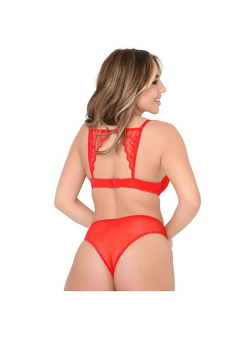 Трусики з квітковою аплікацією та відкритим доступом червоний, Daring Intimates (361669857)